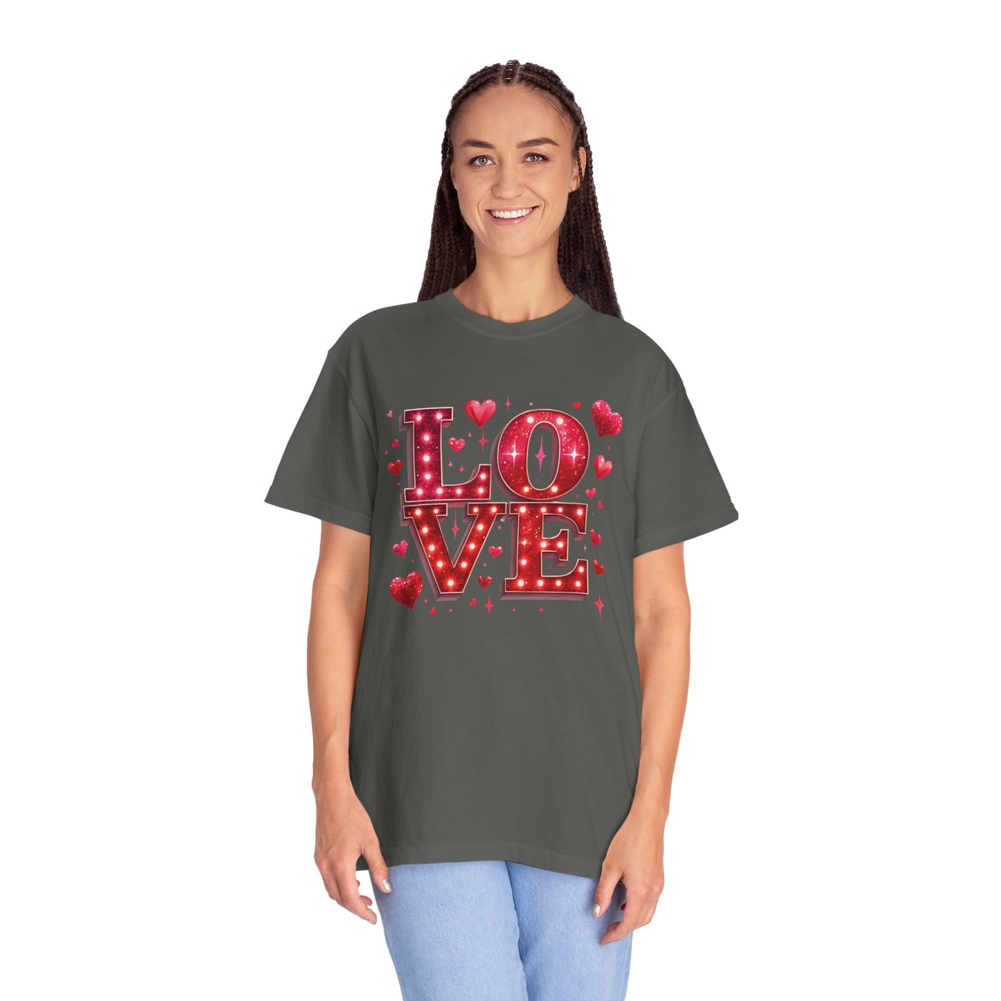 LOVE Valentines Day Comfort Colours T-shirt