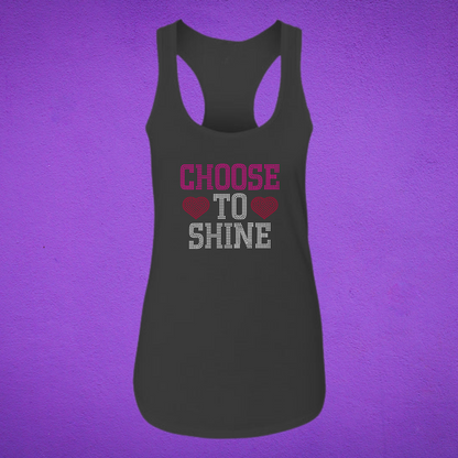 Choose to Shine Rhinestone Apparel