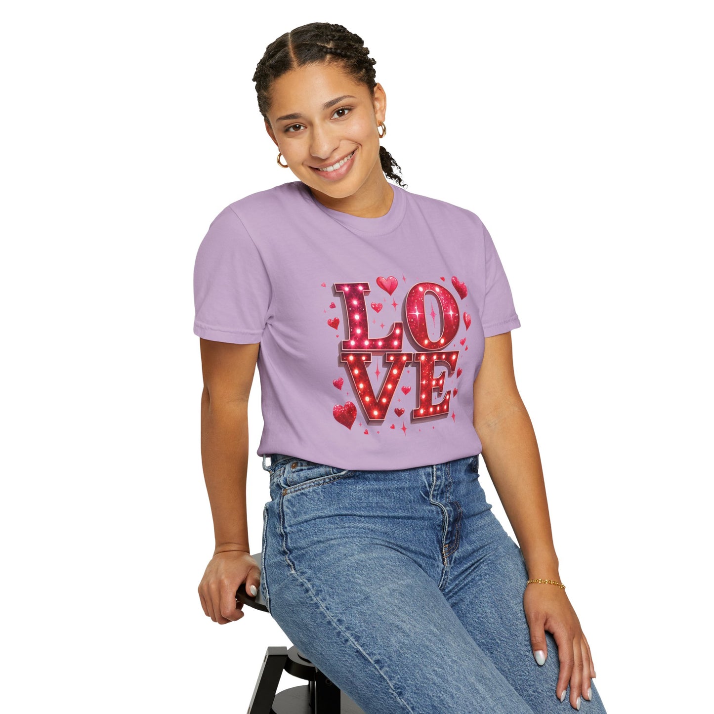 LOVE Valentines Day Comfort Colours T-shirt