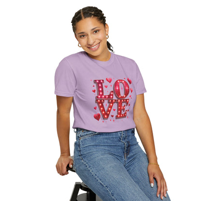 LOVE Valentines Day Comfort Colours T-shirt