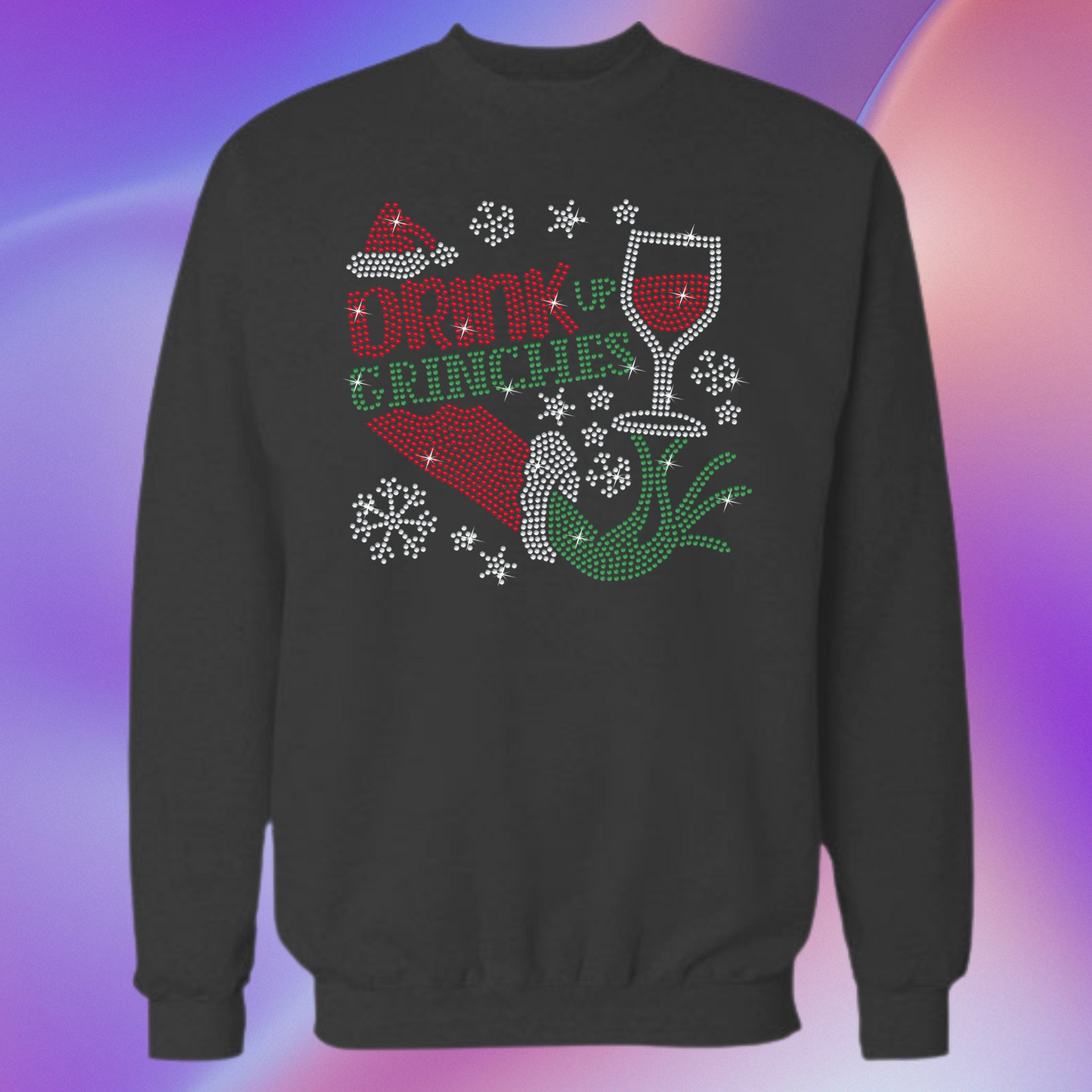 Drink up Grinches Rhinestone Apparel