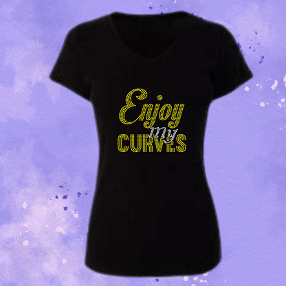 Enjoy my curves Rhinestone Apparel