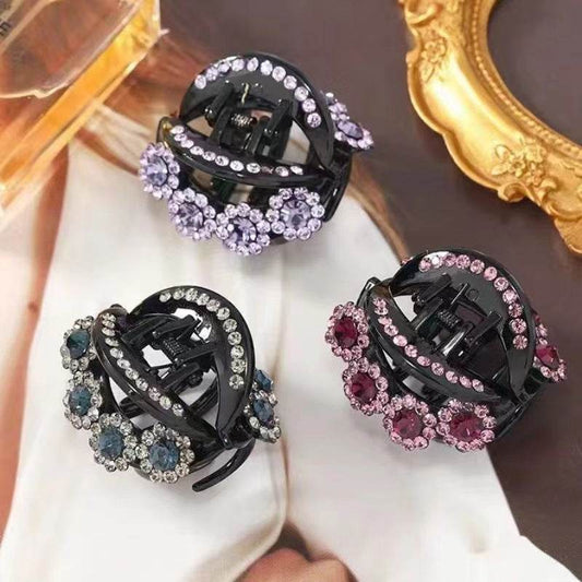 Rhinestone Barrettes High-end Flower Hair Clip