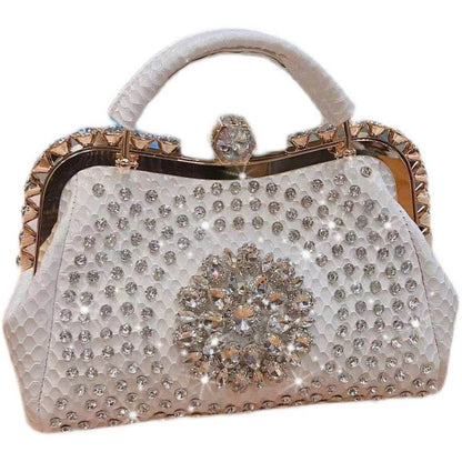 Luxury Large Capacity Diamond Inlaid Cross Body Handbag for women