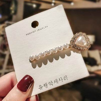 Elegant Pearl Bling Hair Clip