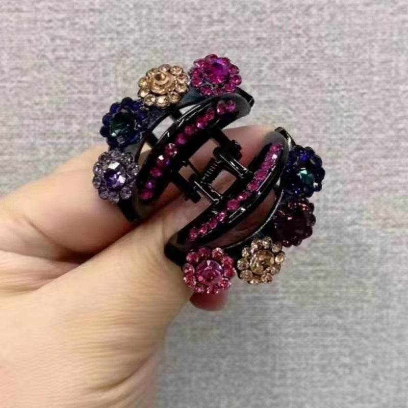 Rhinestone Barrettes High-end Flower Hair Clip