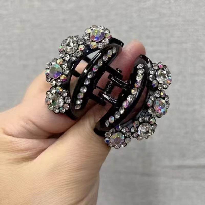 Rhinestone Barrettes High-end Flower Hair Clip