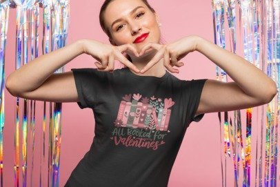 All Booked Up for Valentine’s Day Shirt – Women’s Graphic Tee