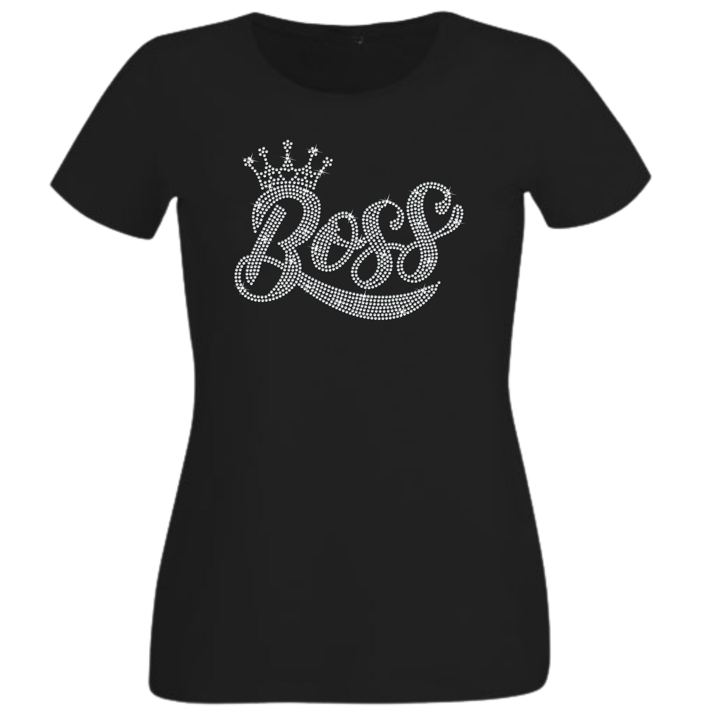 Boss with a Crown Rhinestone Apparel