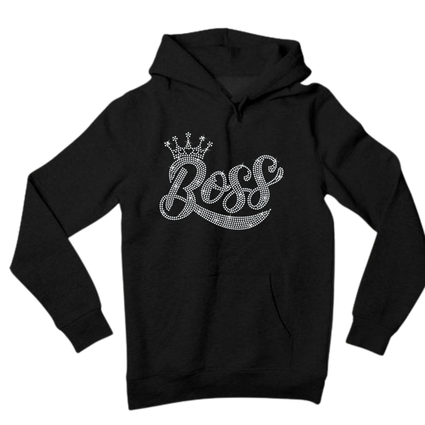 Boss with a Crown Rhinestone Apparel