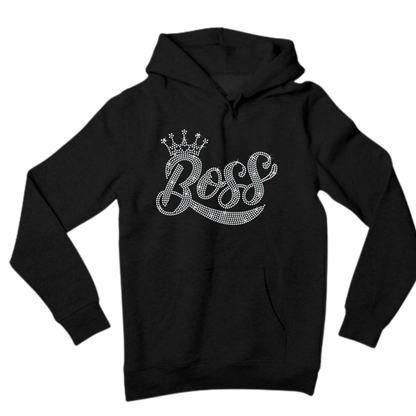 Boss with a Crown Rhinestone Apparel