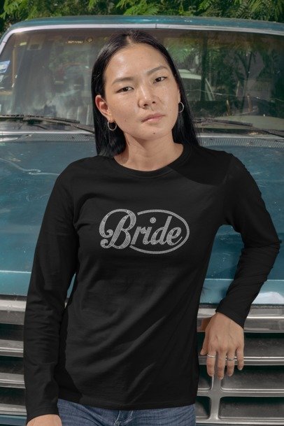 Bride in Circle Rhinestone Apparel