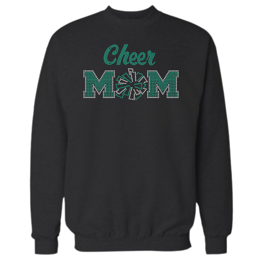 Cheer Mom Rhinestone Apparel