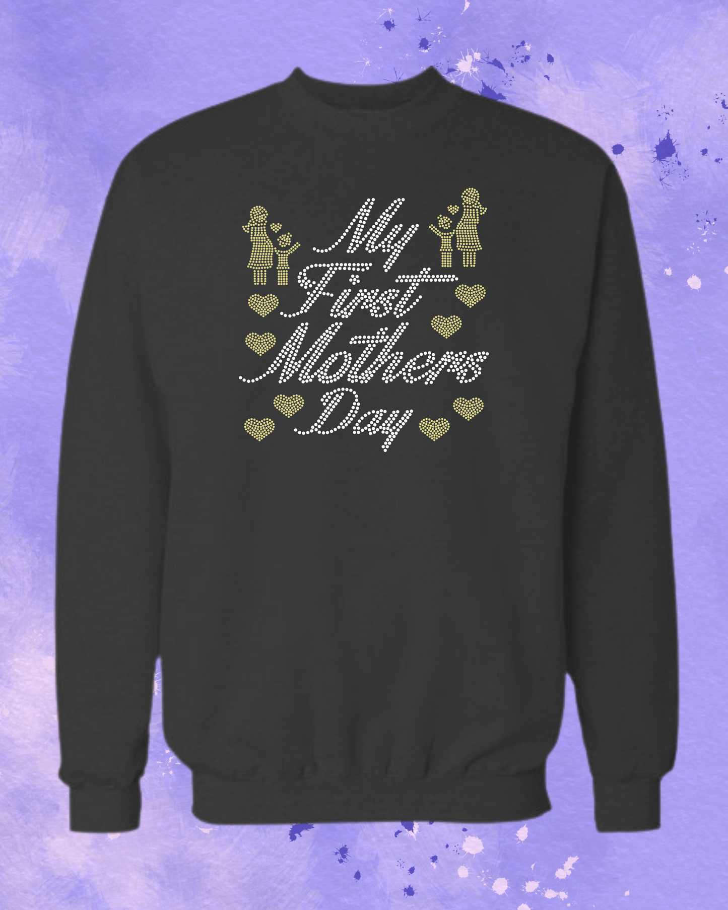 My First Mothers Day Rhinestone Apparel