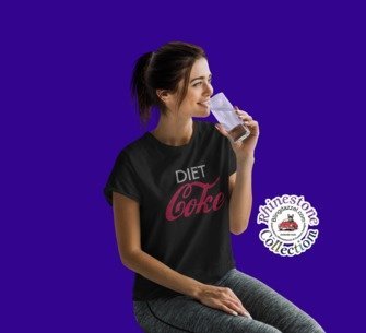 Diet Coke Rhinestone Apparel