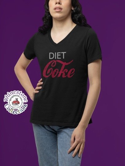 Diet Coke Rhinestone Apparel