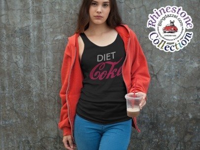 Diet Coke Rhinestone Apparel