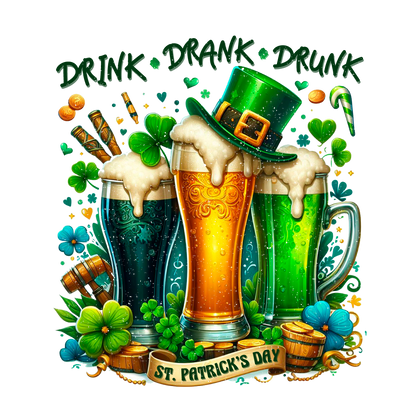 Drink Drank Drunk – St. Patrick’s Day T-Shirt Design