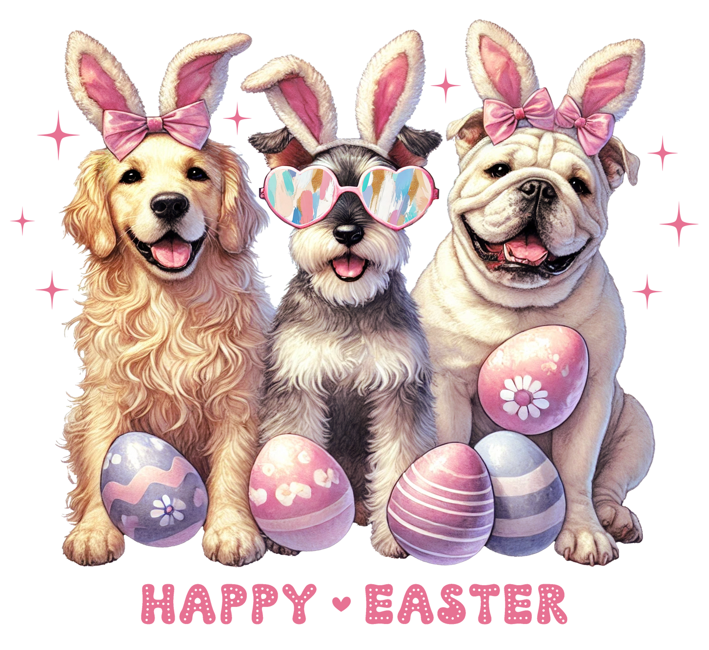 Easter Dogs Graphic Design