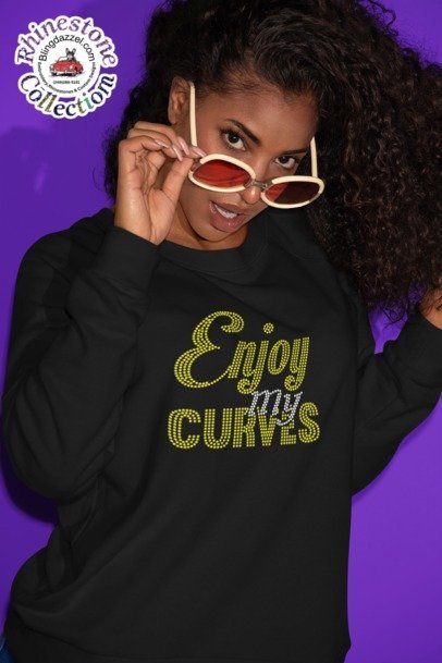 Enjoy my curves Rhinestone Apparel