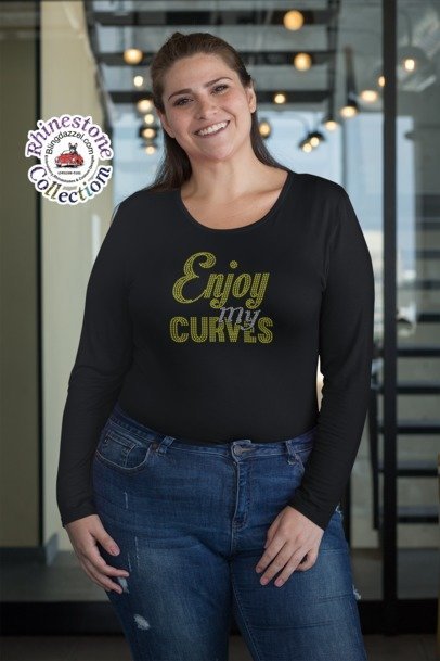 Enjoy my curves Rhinestone Apparel