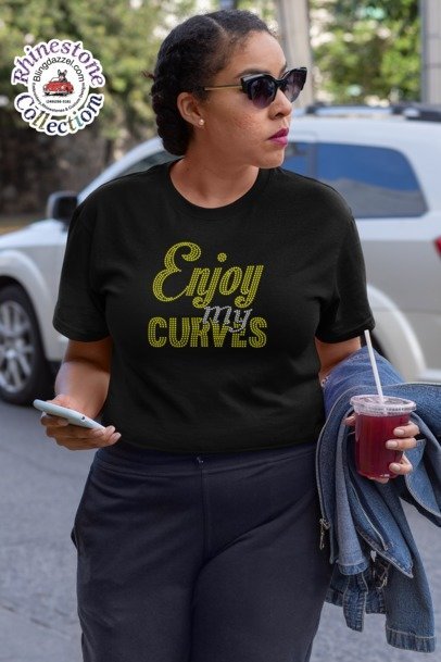 Enjoy my curves Rhinestone Apparel