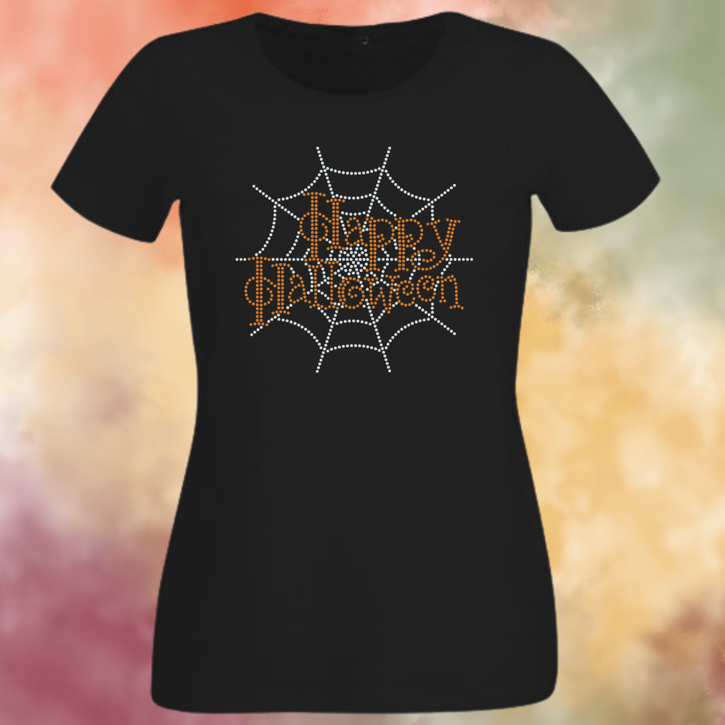 Happy Halloween Rhinestone Apparel