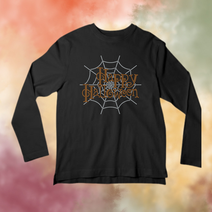 Happy Halloween Rhinestone Apparel