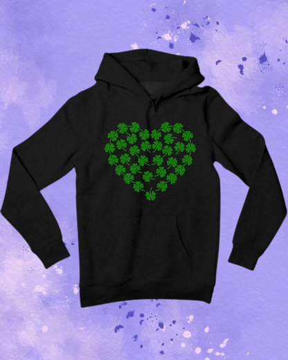 St. Patrick's Day heart of Shamrock's Rhinestone Apparel