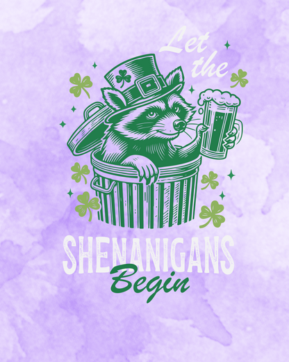 St. Patrick’s Day Raccoon - Graphic Design