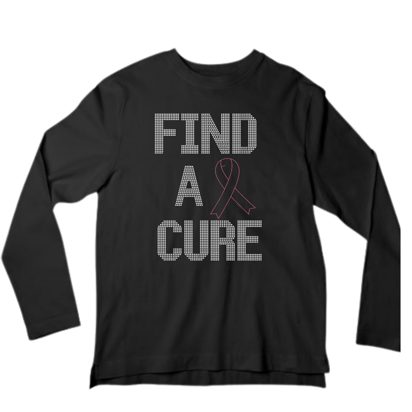 Find A Cure Rhinestone Apparel