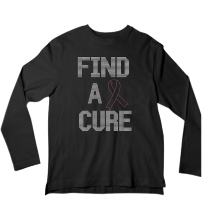 Find A Cure Rhinestone Apparel