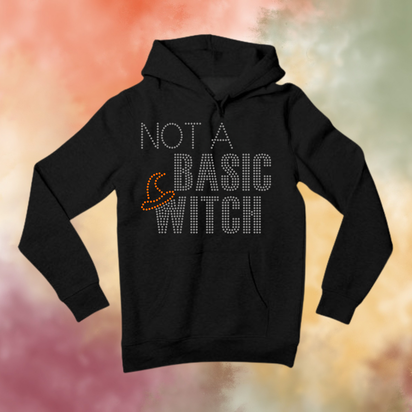 Not a Basic witch Rhinestone Apparel