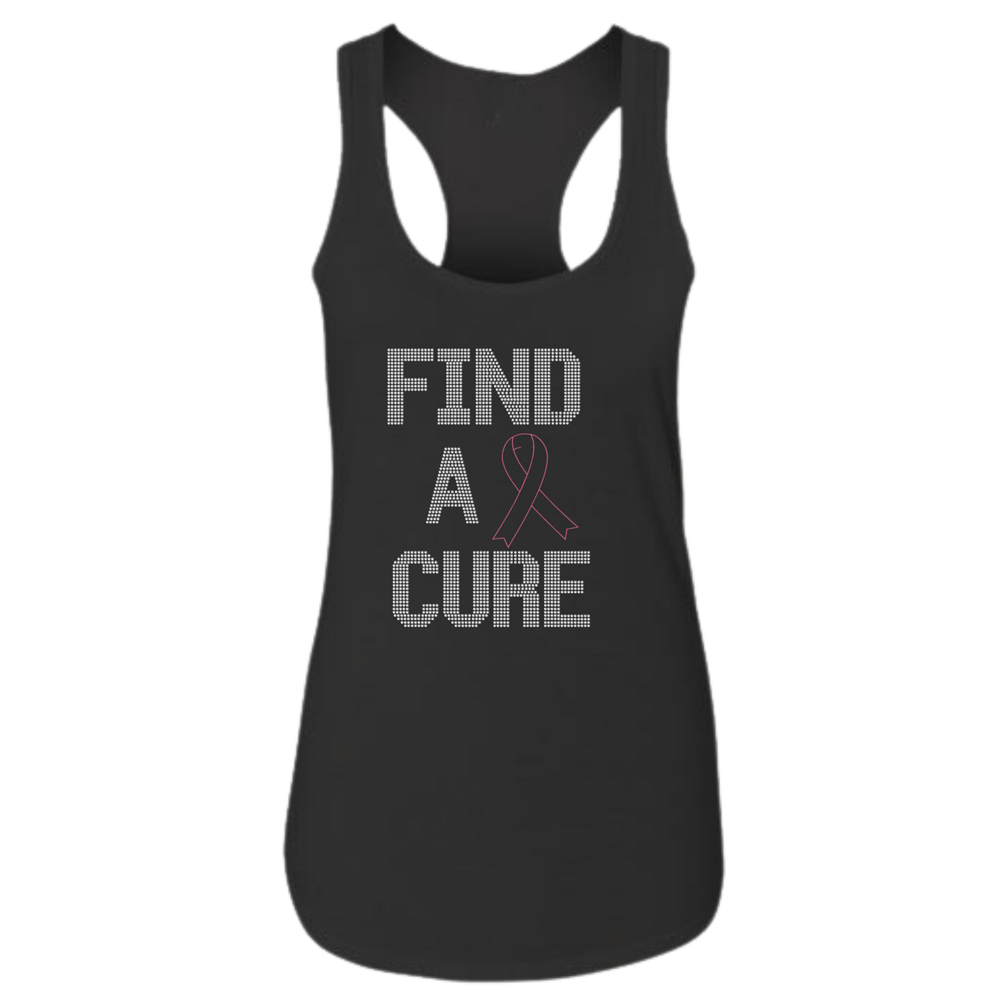 Find A Cure Rhinestone Apparel