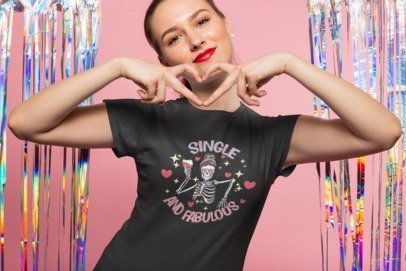 Single and Fabulous Graphic Design T-Shirt – Blingdazzel