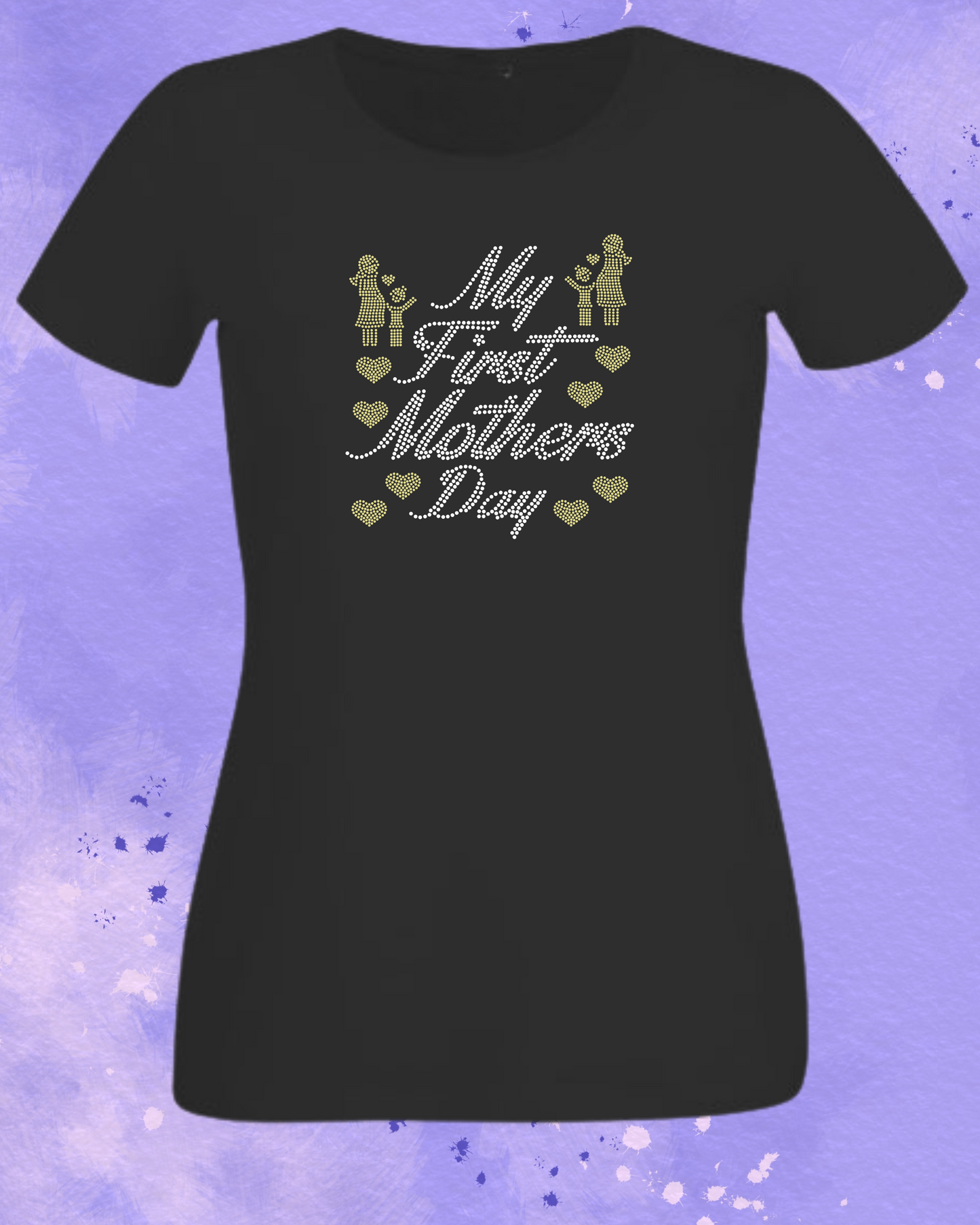 My First Mothers Day Rhinestone Apparel