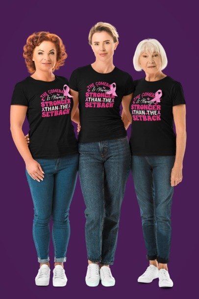 The Comeback Is Always Stronger Than The Setback – Motivational Graphic Apparel | T-Shirt, Long Sleeve, Crewneck & Hoodie | Blingdazzel