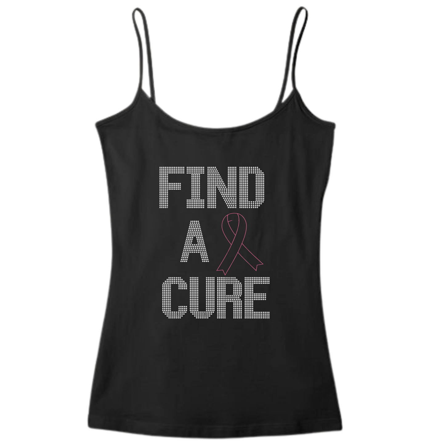 Find A Cure Rhinestone Apparel