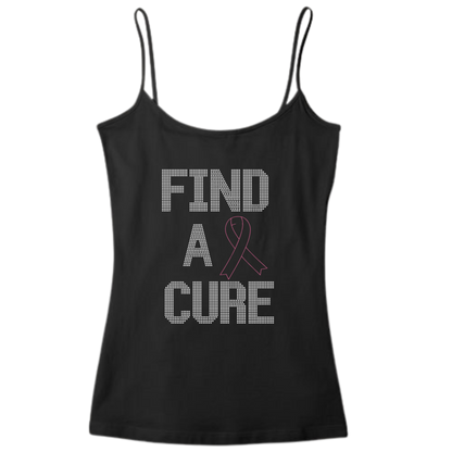 Find A Cure Rhinestone Apparel