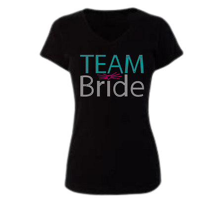 Team Bride Rhinestone Apparel