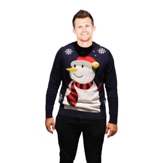 Snowman Sweater With a Pompom