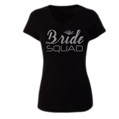 Bride SQUAD - Bride Rhinestone Apparel