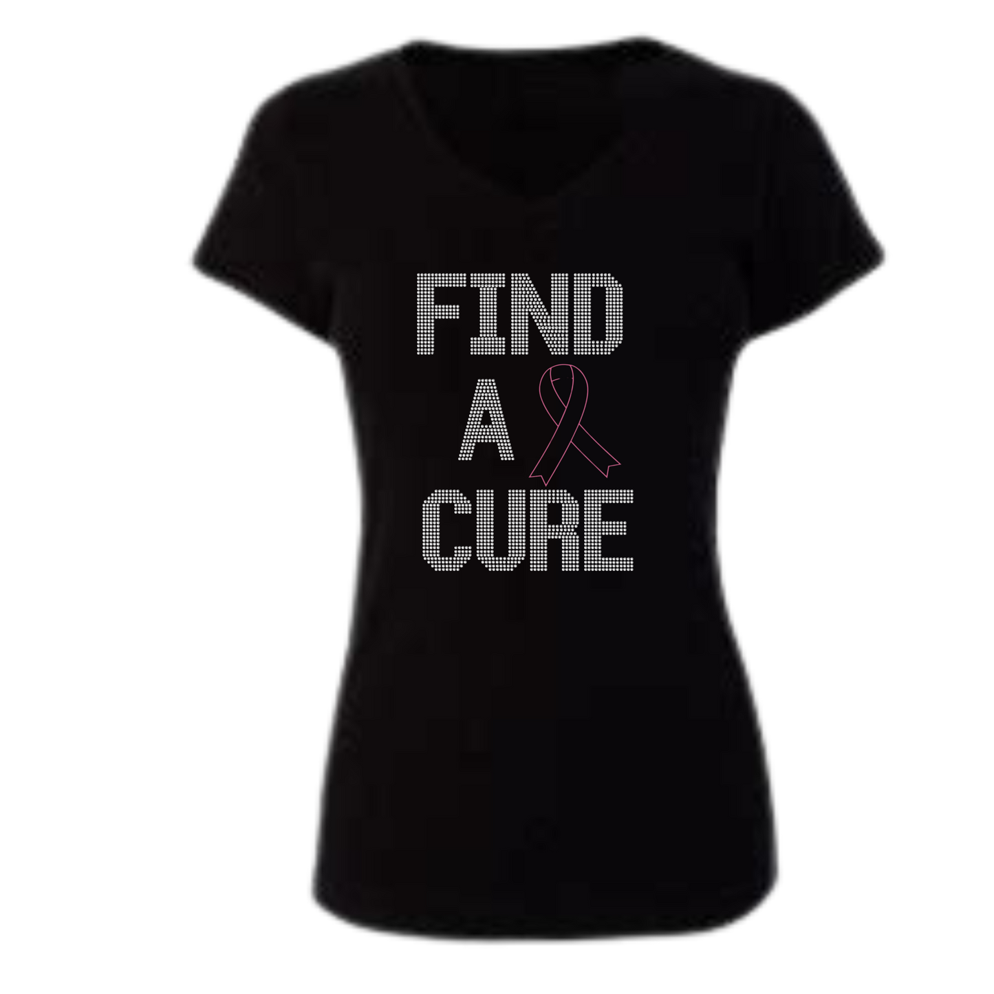 Find A Cure Rhinestone Apparel