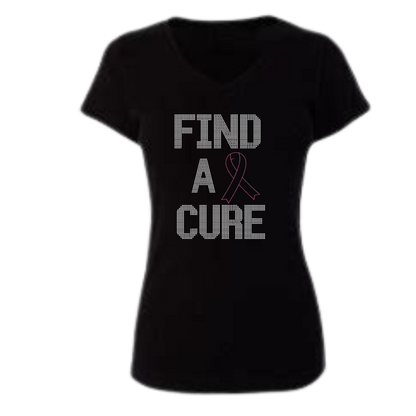 Find A Cure Rhinestone Apparel