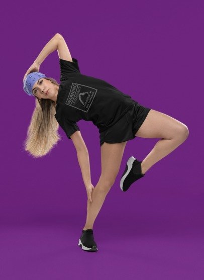 Warning: Gymnast May Flip at Any Time Rhinestone T-Shirt – Funny Gymnastics Sparkle Tee | Blingdazzel Apparel T-shirt Black