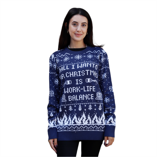 Work-Life Balance Christmas Sweater