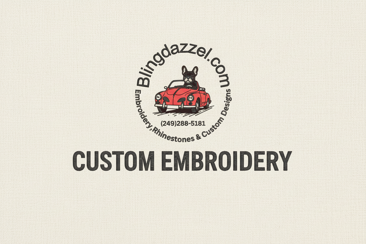 Blingdazzel Custom Embroidery Banner - Original Colors