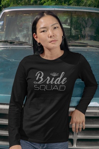 Bride SQUAD - Bride Rhinestone Apparel
