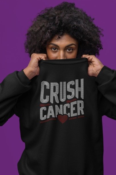 Crush Cancer Rhinestone