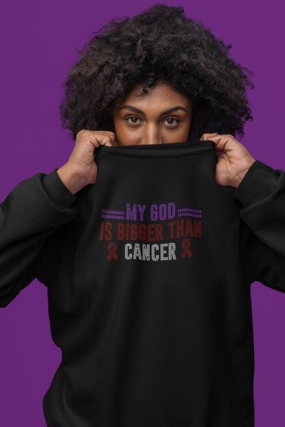 My God in Bigger than Cancer - Rhinestone Collection